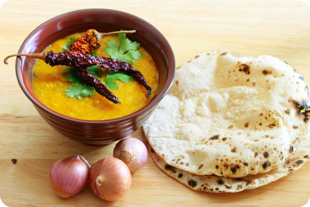 Fiber dilemma: Dal and Roti diet
